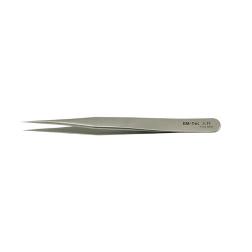 EM-Tec 3.TI high precision tweezers, style 3, very sharp fine tips ...